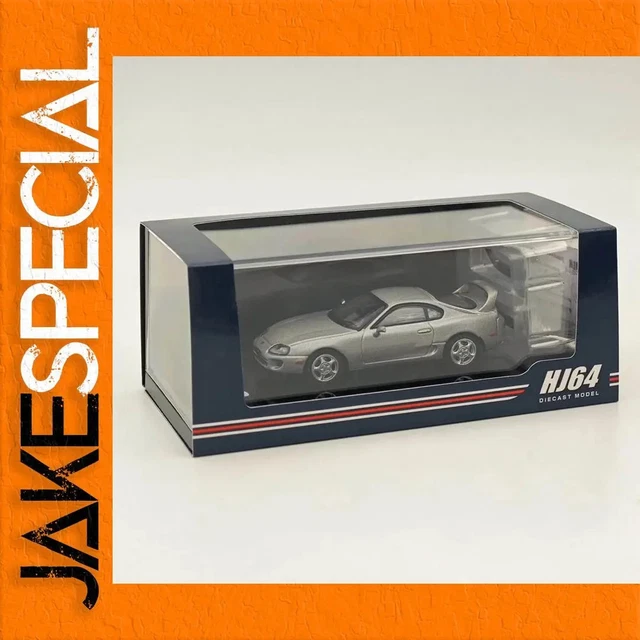 Modellino Hobby Japan Toyota Supra JZA80 TRD 1:64 Arancione Metallizzato - Edizione Limitata HJ641042CP