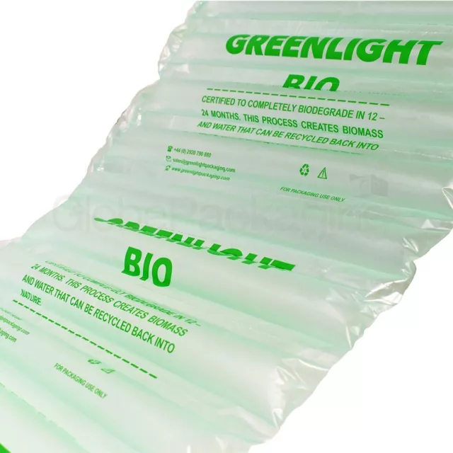 50 x WIDE Inflated Biodegradable Air Pillows Cushions Void Loose Fill 400x50mm