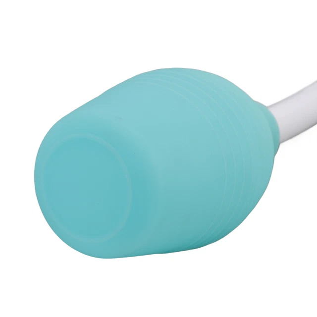 Enema Bulb Green Silicone 300ml Large Capacity Curved Soft Head Douche Cleane HG