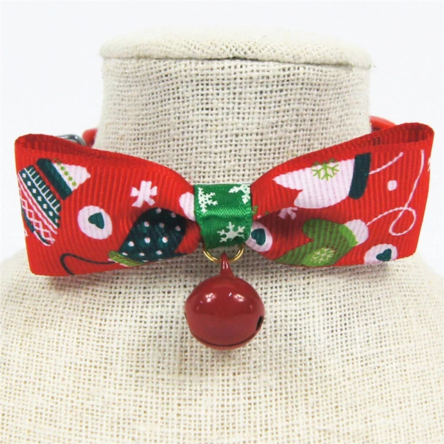 2pcs Welpen Kragen Weihnachten Glocke Hund Welpen Kragen Pet Kostüm Zubehör 2
