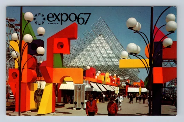 Montreal Quebec-Canada, Expo 67, La Ronde Amusement Park, Vintage Postcard