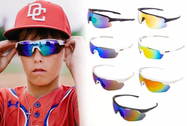 RAWLINGS RY134 Youth Baseball Shielded Sunglasses Lightweight Sports Youth Sport