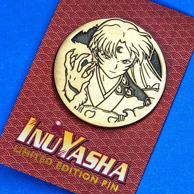 Inuyasha Sesshomaru Antique Gold Emblem Limited Edition Enamel Pin Figure Anime