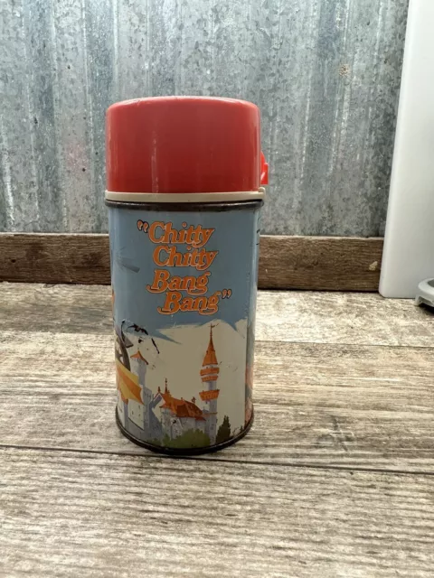 Vintage 1968 CHITTY CHITTY BANG BANG Lunch Box Thermos 2