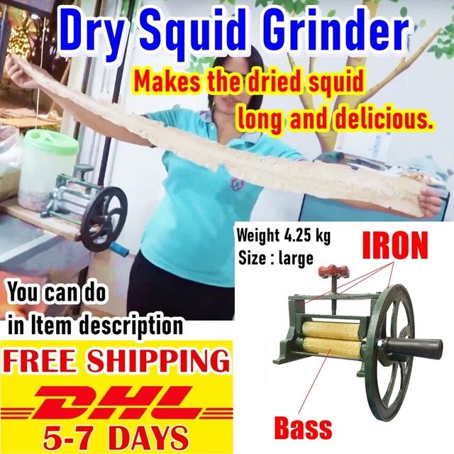 M14 SMALL DRY Squid Iron Grinder Hand Press Cast Extractor Juicer