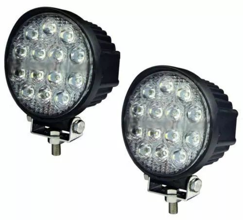 2x FARO SUPPLEMENTARE PROFONDITA AUTO FUORISTRADA 12V ROTONDO 9 LED 6000K SC0