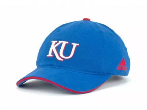 Kansas Jayhawks NCAA Adidas Coaches Adjustable Hat Cap Lid KU KS Big 12