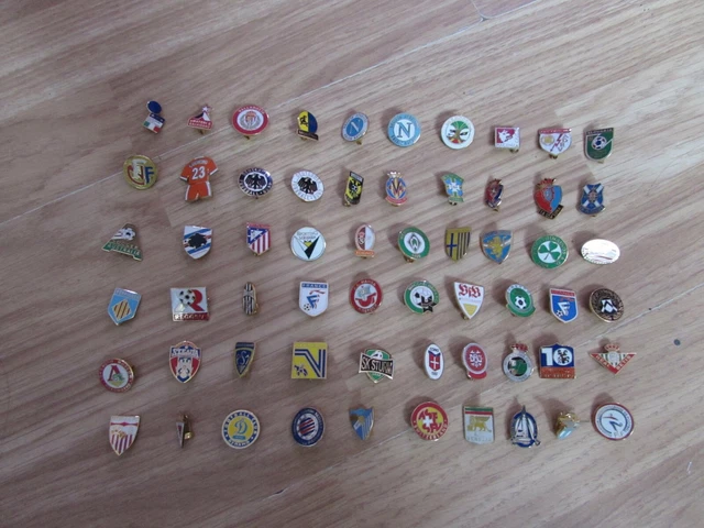 Collectable Football Pin Badges Foreign Clubs Various Designs To Choose From