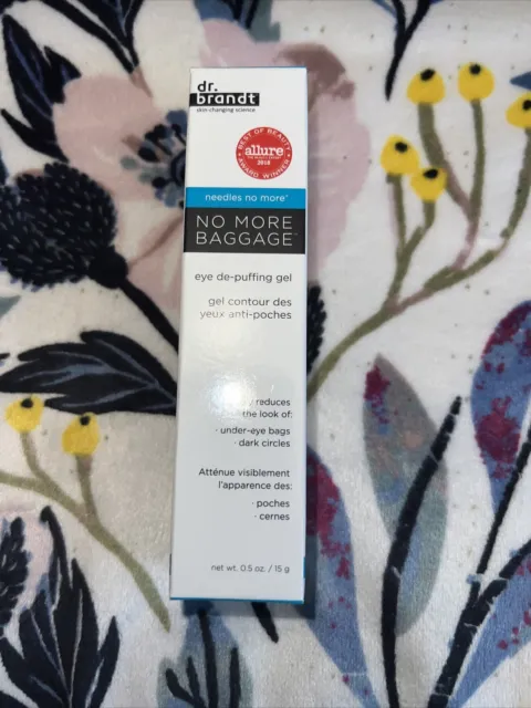 Dr Brandt No More Baggage Eye De-puffing Gel 0.5 Oz/15g New In Box