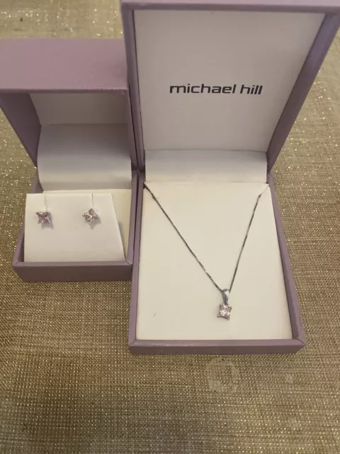 Michael hill earrings and necklace set deals