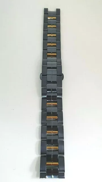BRACELET MONTRE MICHEL HERBELIN NEWPORT Acier noir et plaqu or