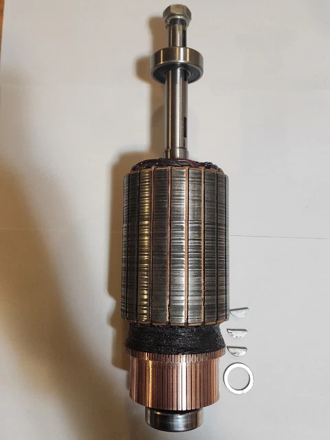 ))OEM(( Clarke DU-8 HT8 Armature W/Bearings, Keys, Nut & Lock Washer
