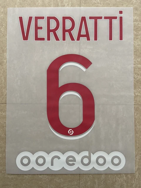 Flocage Officiel VERRATTI - Maillot PSG Extérieur 2018-2019 UCL - Neuf