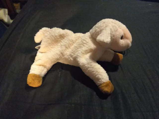 TY Pillow Pals Plush LAMB SHEEP Ewey 1999 vintage stuffed animal terry minky
