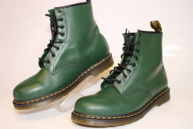 Dr. Martens 1460 Mens 13 47 Green Leather Lace Up Combat Boots