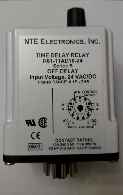 R61-11AD10-24 Time Delay Relay