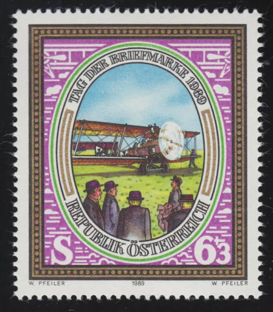 1959 Tag der Briefmarke, Postflugzeug Hansa-Brandenburg, 6 S + 3 S, **