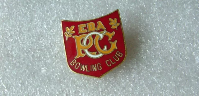P C C    E B A Bowling Club  Enamel Badge