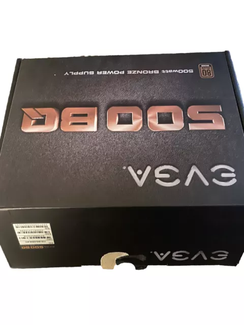 EVGA Semi Modular FDB Fan Power Supply 110-BQ-0500-K1 500 BQ 80+ Bronze 500W