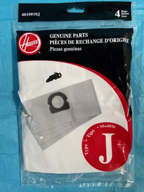 Genuine Hoover Type J Vacuum Cleaner Bags Style 4010010J OEM Slimline Vac