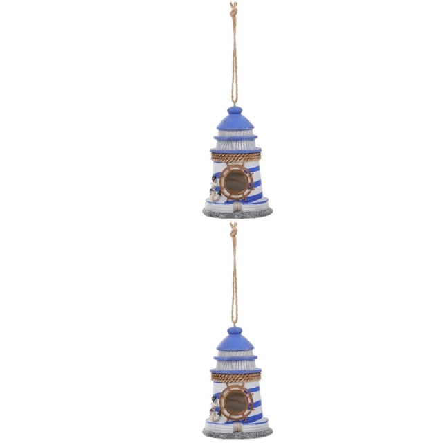 2x Vogel Ruhen Hof Vogel Feeder Vogelkäfig Ornamente