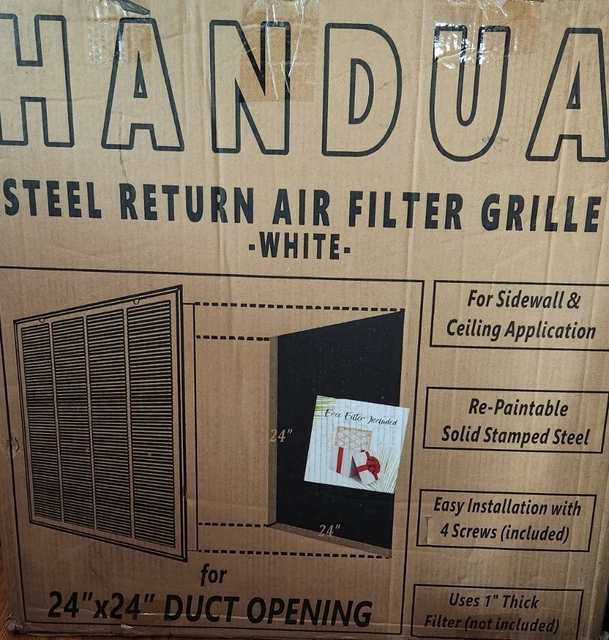 HEAVY DUTY STEEL Return Air Filter Grille HVAC Vent Cover Grill