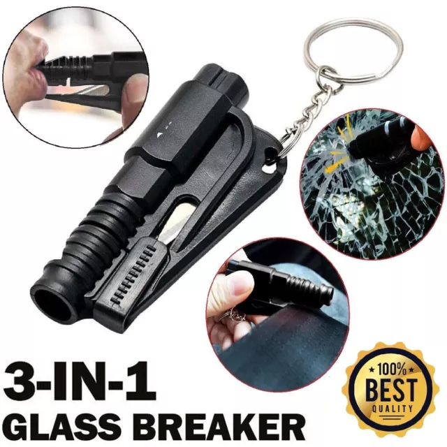Emergency Window Breaker Car Glass Breaker Escape Tool Safety Seat Belt Cutter