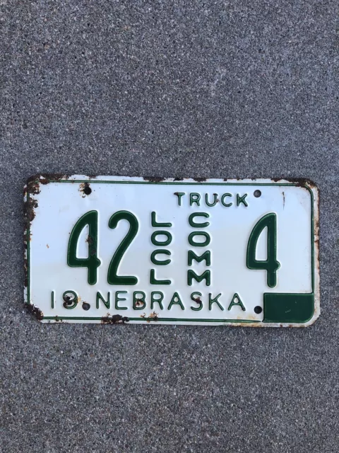 1962-1964 locl comm truck license plate