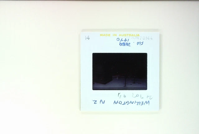 1970 Orig Slide New Zealand Wellington City Trolley Bus Mornington Station 3