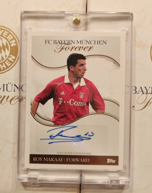 Carte Roy Makaay Bayern Munich /10 - Topps Legend Short Print Autographiée