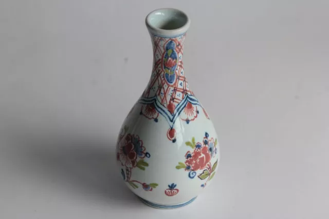 Petit vase soliflore porcelaine Polychroom Delft Hollande (64417) 3