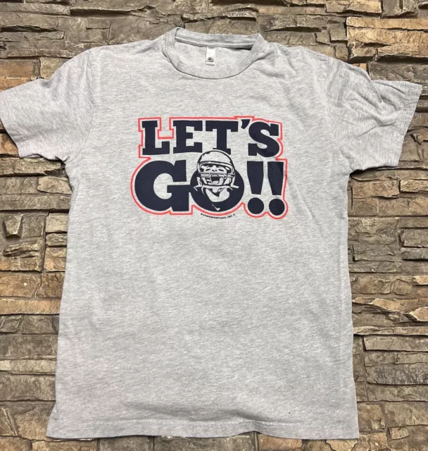 Tom Brady GOAT LET’S GO! Shirt Fits M New England Patriots