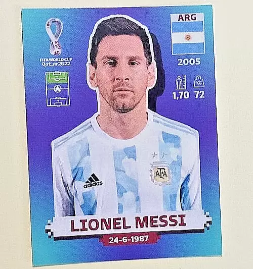 Ak 06🎅⚽Panini ++Wm 2022 Einzelsticker ++ Lionel Messi--Arg 20++ ⚽🎅