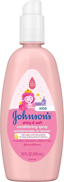 Johnson'S Shiny & Soft Tear-Free Kids' Hair Conditioning Spray with Argan Oil &