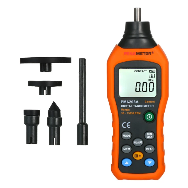 Wide Measuring Rang 50～19999rpm PEAKMETER Digital LCD Digital  C7E1