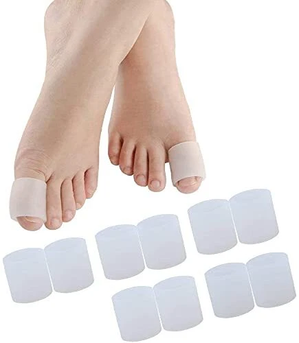10 Pack Big Toe Sleeves, Gel Toe Protectors, Gel Toe Caps Pads for Big Toe