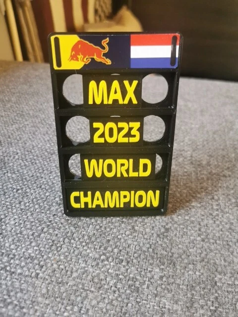 MAX VERSTAPPEN LARGE Pit Board 2023 World Champion Pitboard Redbull £20 ...