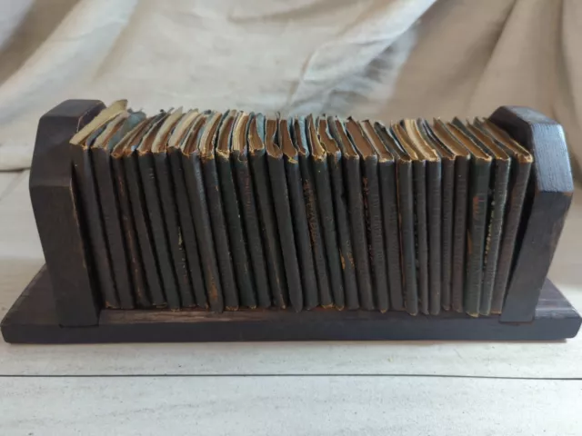 Lot of 28 Little Leather Library books. Poe. Shakespeare. Stephenson. Wilde. Ect
