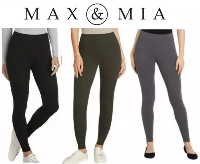 Max & Mia Ladies’ High Waist French Terry Legging - Colors - Sizes - 1404788