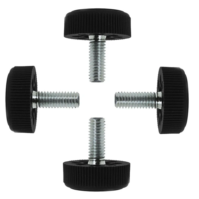 M8 x 20 x 30mm Furniture Glide Leveling Feet Base Protector for Desk Leg 4pz