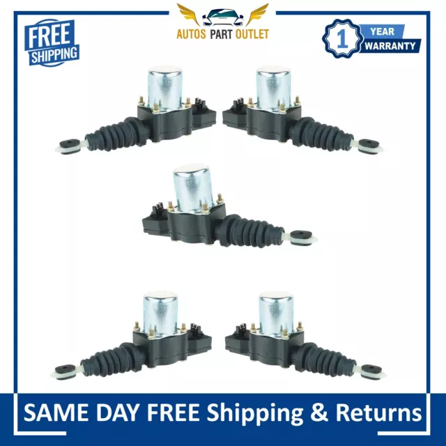 New Power Door Lock Actuator 5 Piece Kit For 77-00 Chevy Suburban GMC Yukon