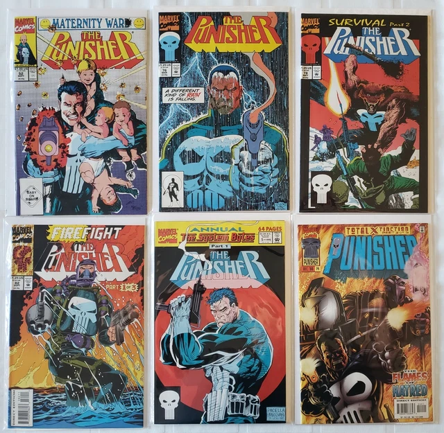 The Punisher LOT #14,52,76,78,82,Annual 5 (1991, 6 Books) VF-NM [MARVEL Comics]