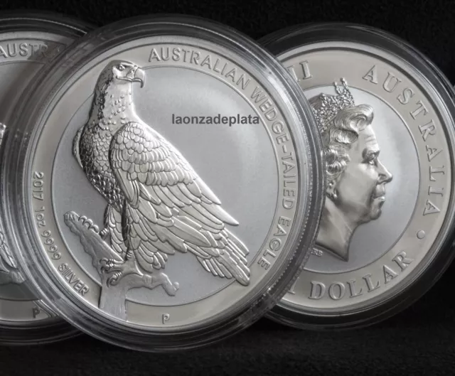 1 Dollar Australia 2017 Wedge Tailed Eagle onza Plata pura silver