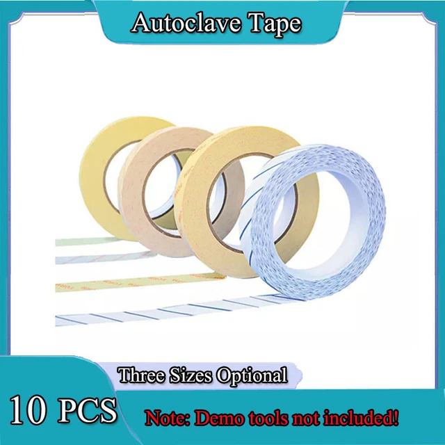 10 PC Dental Autoclave Defend Tape Medical Steam Sterilization Indicator 3 Sizes