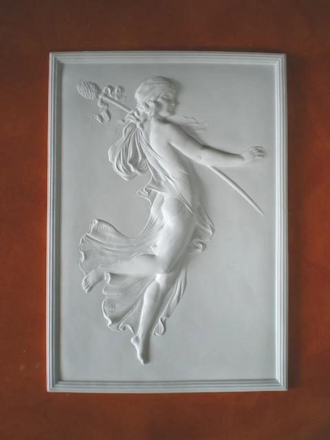 Grand Bas-relief Art Déco Folies Bergère En Argent, D'après Maurice Picaud - Neuf, 48x47 Cm, France