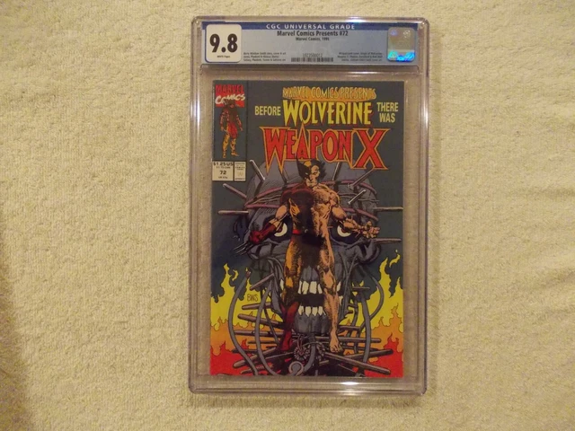Marvel Comics Presents 72 1991 Cgc 9.8 1St Wolverine As Weapon X Mcu Key X-Men