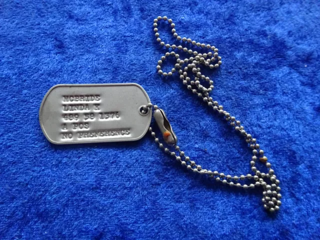 A17-29) Original US Identification Mark Dog Tag