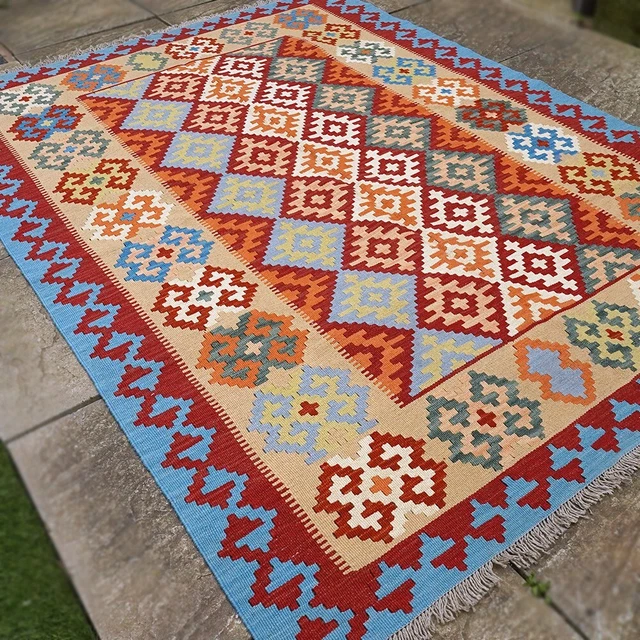 Modern Rug Oriental Handmade Wool Rug Kilim New Kilim Carpet 250x175 cm Modern Rug Oriental Handmade Wool Rug Kilim New Kilim Carpet 250x175 cm