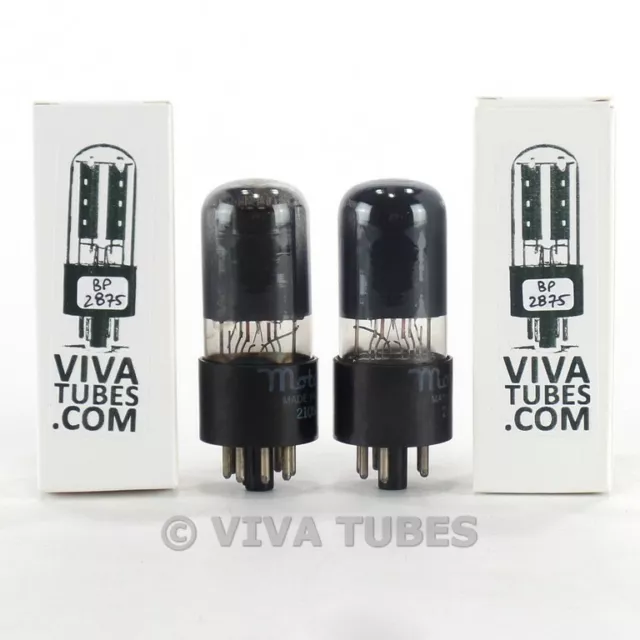 Date Matched Pair Hytron USA 6V6GT Black Plate [] Get Smoked Vacuum Tubes 84%