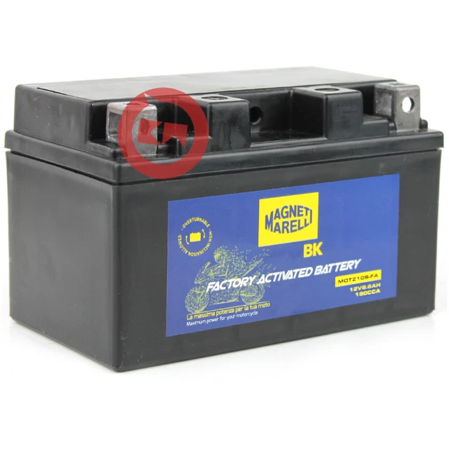 Marelli 12V 8Ah YT9B-BS Replacement Battery For Yamaha T-Max 500 (2001-2003) - Sealed Acid, Ready To Use 10 thumbnail image